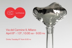 V8designers LA CHANCE - Carafe Novy Bor pour La Chance, Milan Design Week 2014.