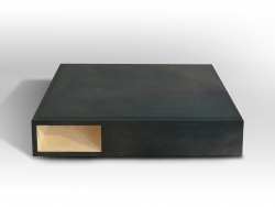 V8designers dancefloor - dancefloor table basse sapin et caoutchouc
